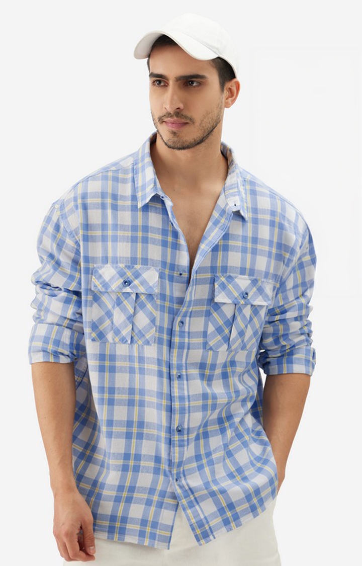 The Souled Store | Men's Deep Sea Utility Casual Shirt