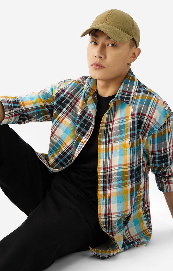 Men's Plaids: Ethereal Men's Relaxed Shirts