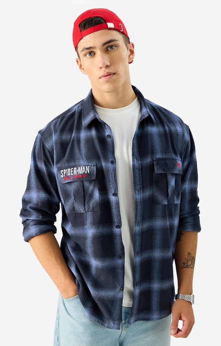 The Souled Store | Men's Spider-Man Power Utility Casual Shirt
