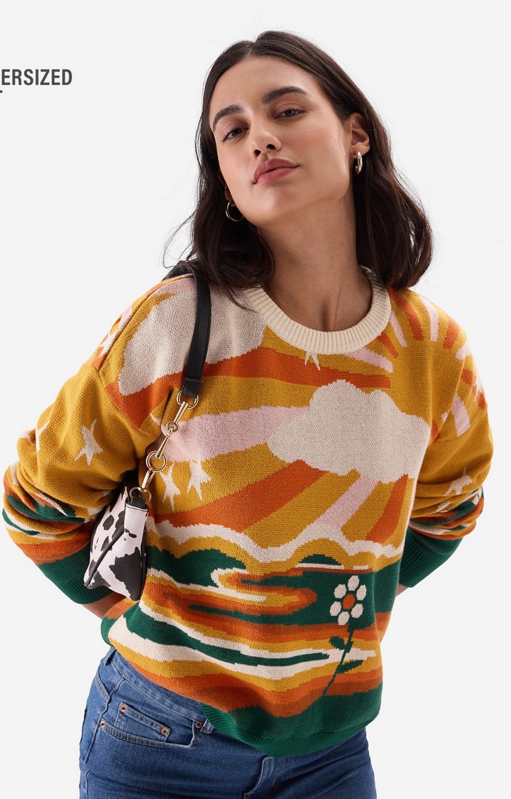 The Souled Store | Women's TSS Originals: Good Vibes Women's Oversized Sweaters
