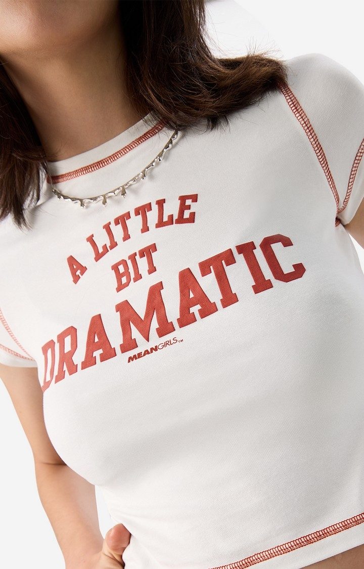 Women's Mean Girls: A Little Dramatic Women's Cropped Tops