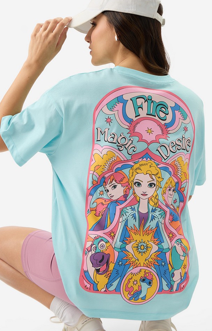 Women's Disney Fire, Magic, Desire  Oversized T-Shirt