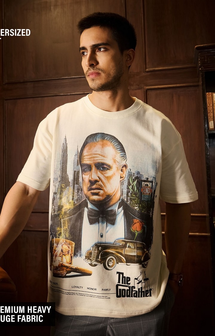 The Souled Store | Men's The Godfather: The Don Oversized T-Shirt