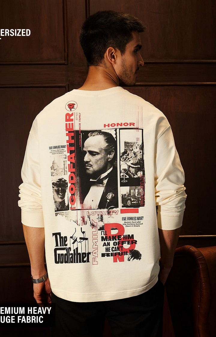 Men's The Godfather: Honor Oversized Full Sleeve T-Shirt