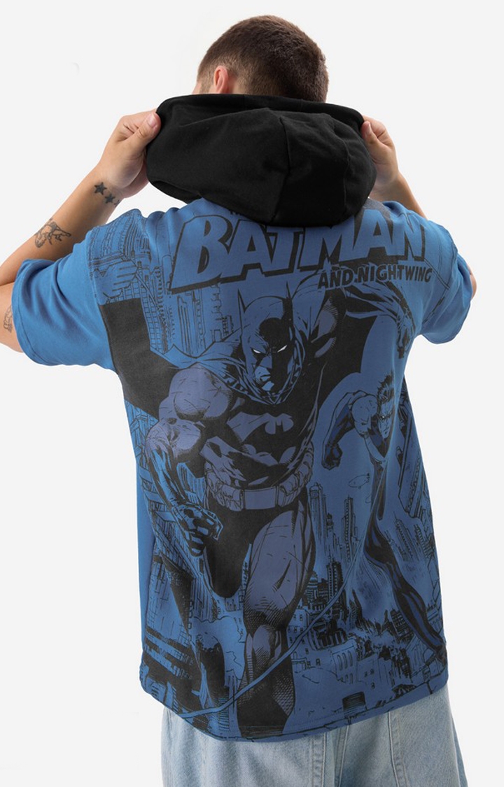Men's DC Batman & Nightwing Hooded T-Shirts