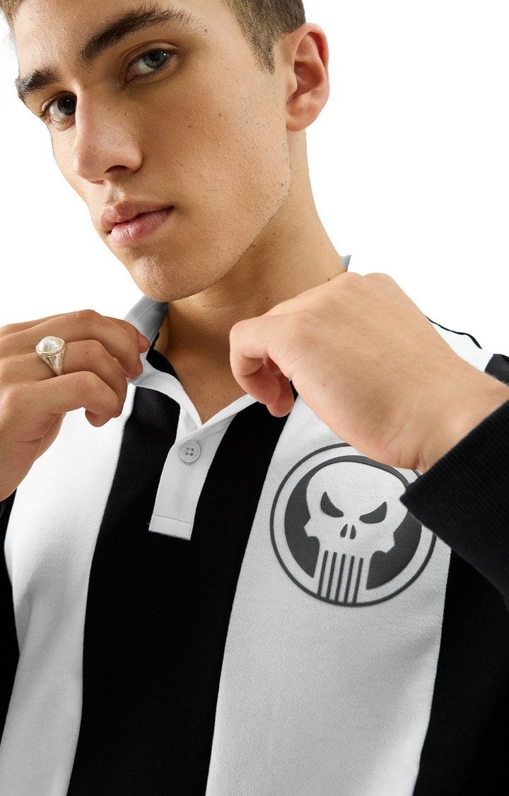 Men's Punisher The One Man Army Rugby Oversized T-Shirt