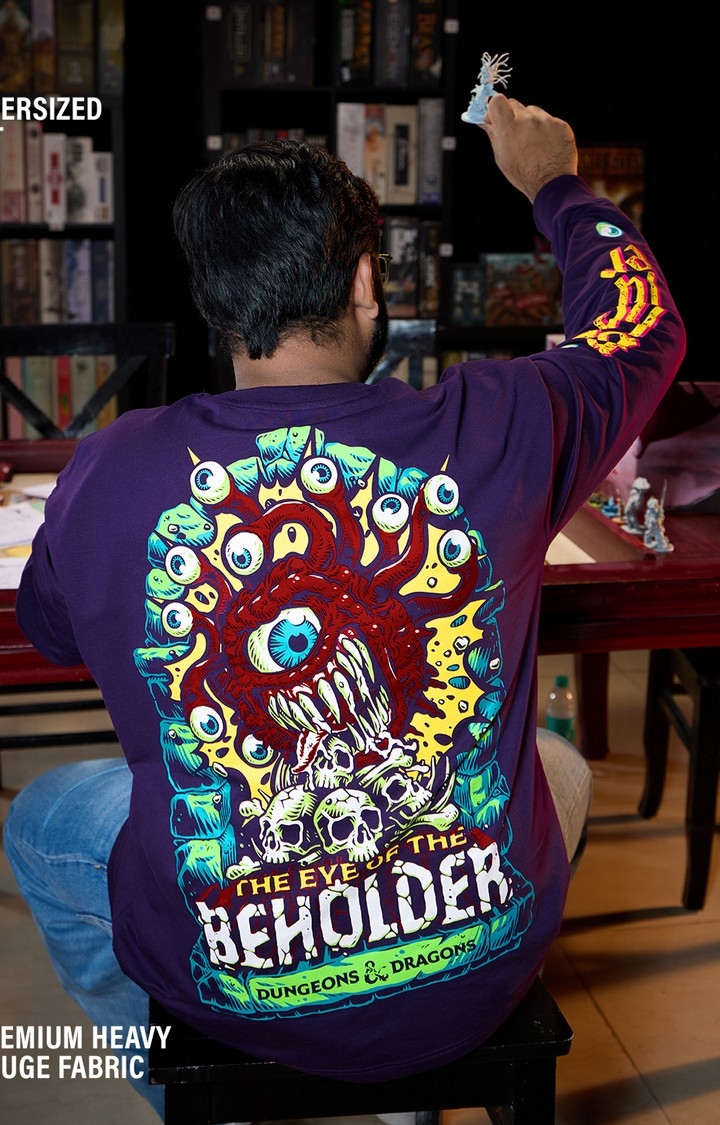 Men's Dungeons & Dragons: Behold Oversized Full Sleeve T-Shirt