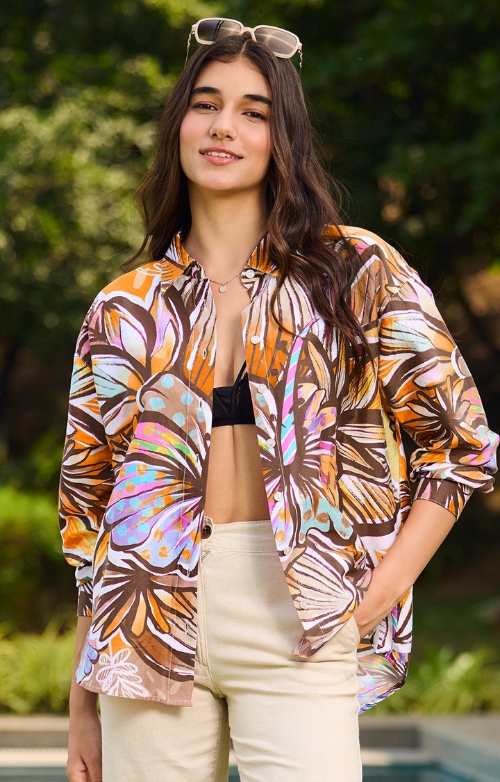 The Souled Store | Women's TSS Originals: Floral Mirage Women's Boyfriend Shirts