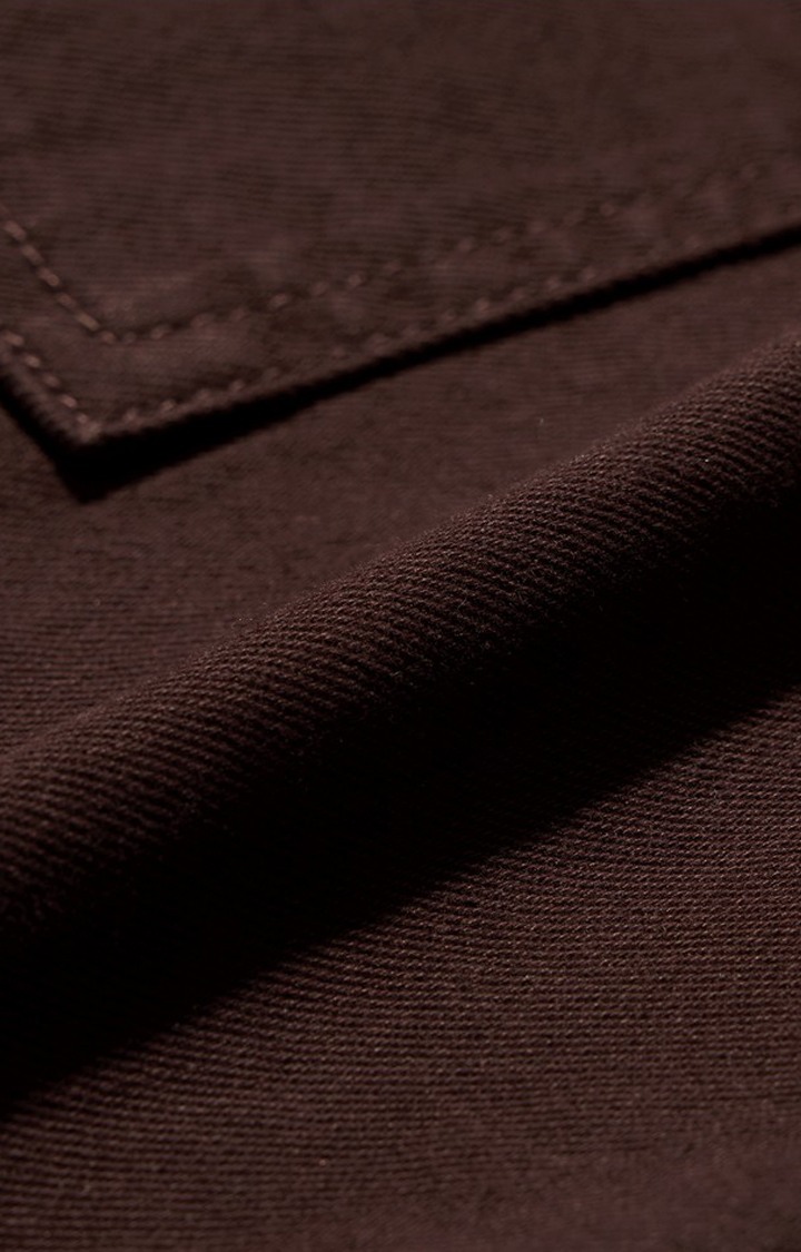 Men's Decadent Chocolate Cotton Solid Cargos