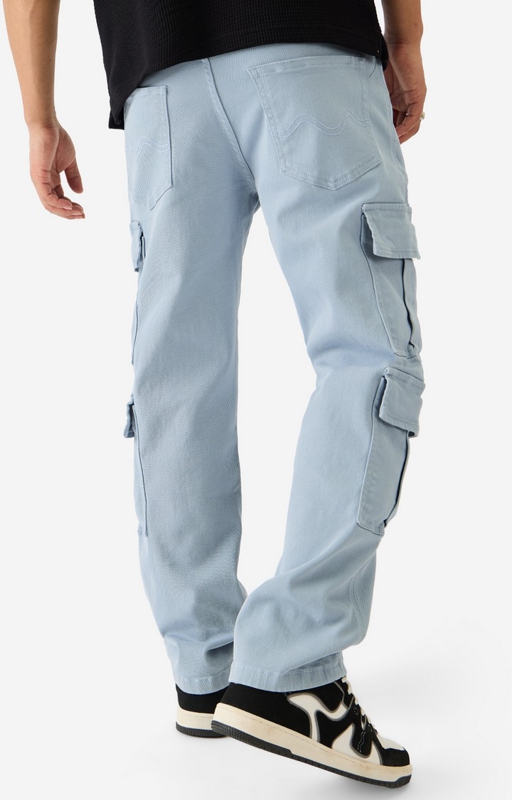 Men's Solids Dusty Bowl Cargo Jeans