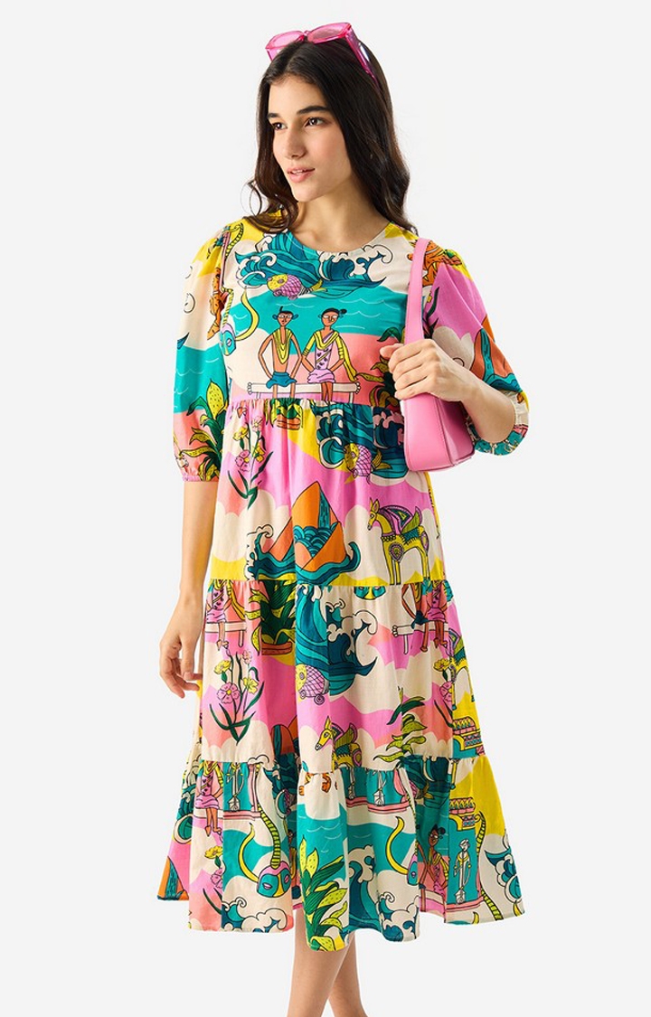 The Souled Store | Women's  Original Kalamkari Pattern  Dress