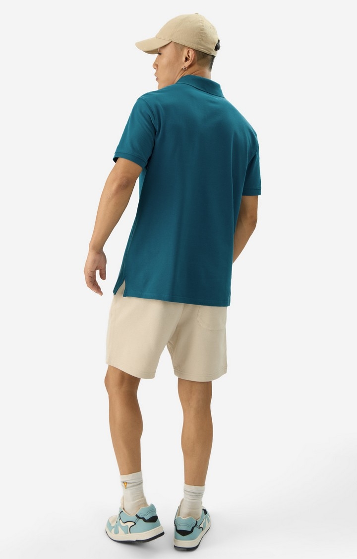 Men's Solids Sailor Polo T-Shirt