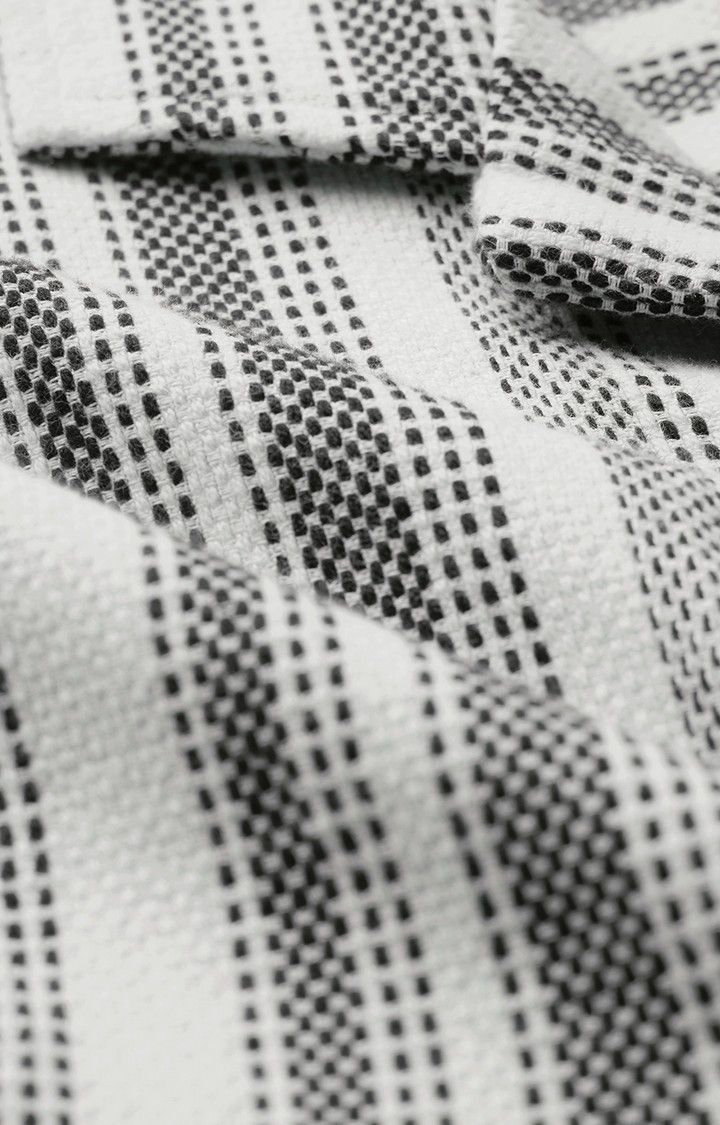 Men's TSS Originals: Monochrome Stripes Men's Textured Shirts