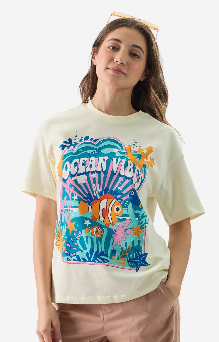 Women's Disney: Ocean Vibes Women's Relaxed Fit T-Shirt