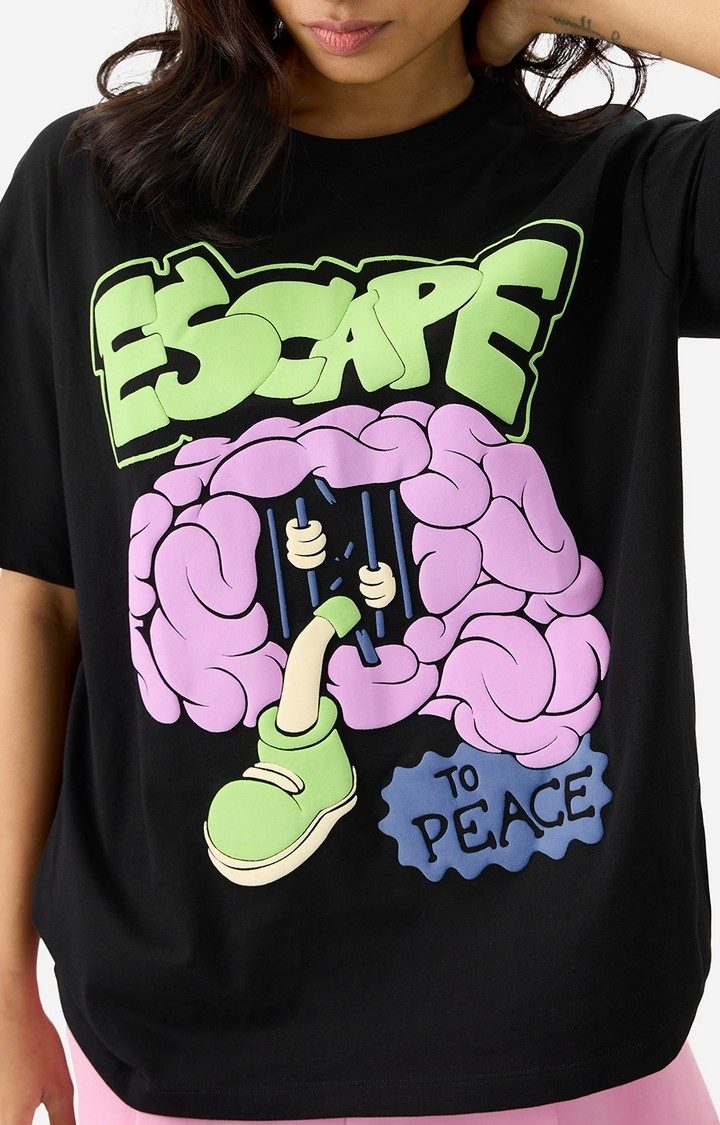 Women's  Original Escape To Peace  Oversized T-Shirt