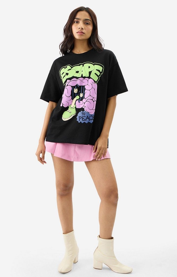 Women's  Original Escape To Peace  Oversized T-Shirt