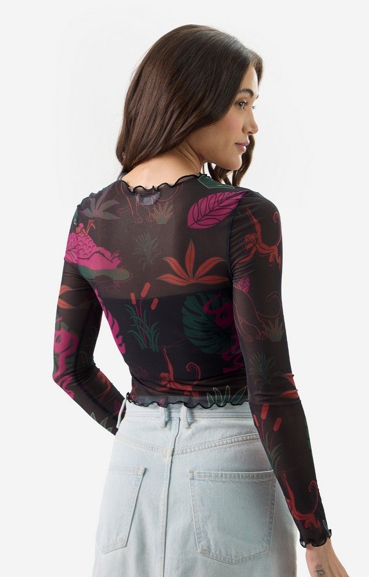 Women's Mesh Top: Jungle Book Women's Cropped Tops