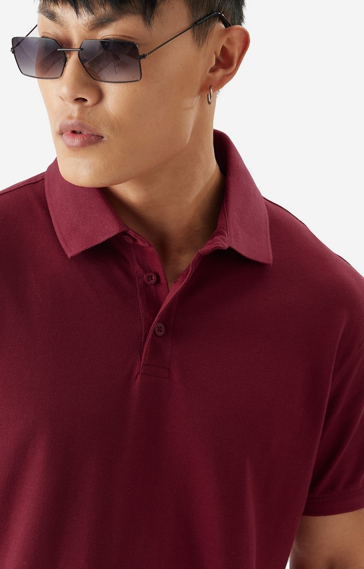 Men's Solids: Rhubarb Polo T-Shirt