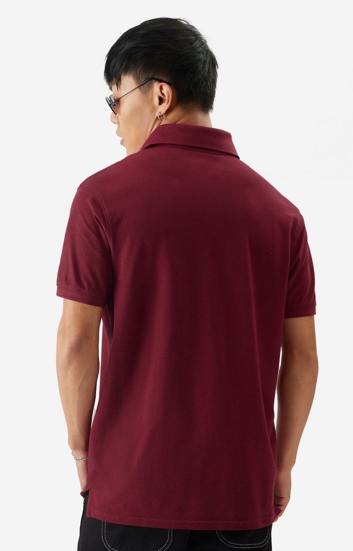 Men's Solids: Rhubarb Polo T-Shirt