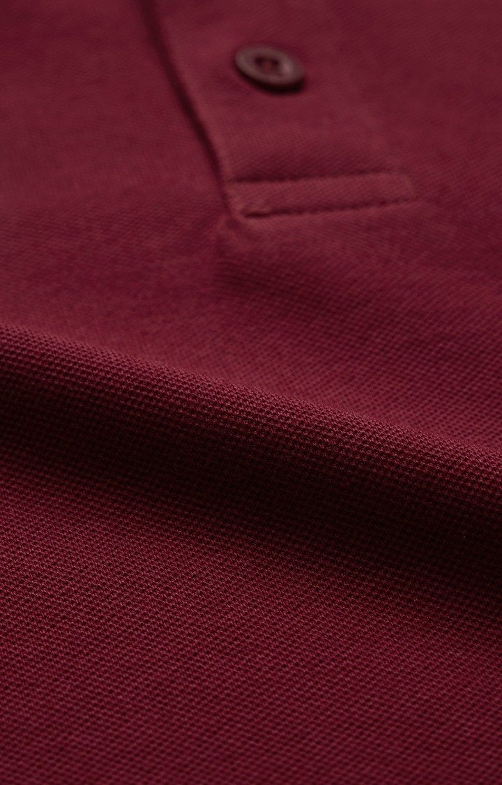 Men's Solids: Rhubarb Polo T-Shirt