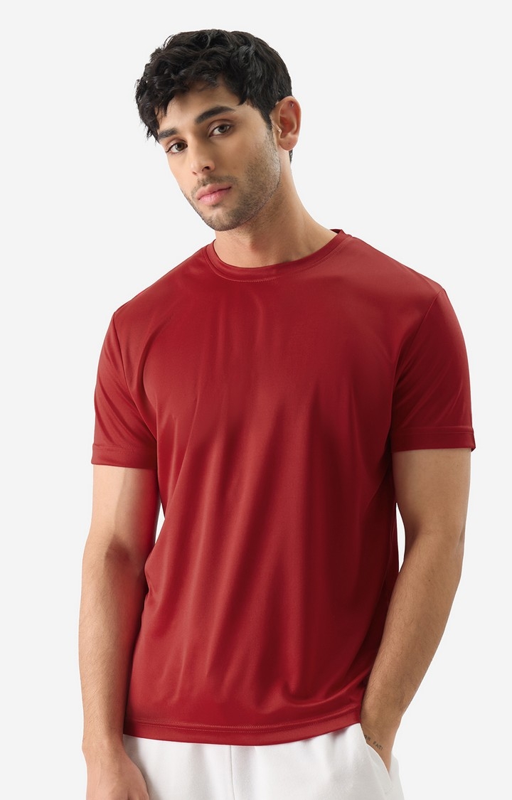 The Souled Store | Men's Solids: Red T-Shirt