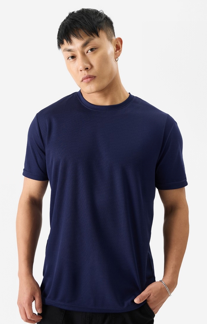 The Souled Store | Men's Solid: Navy Dot Jerseys