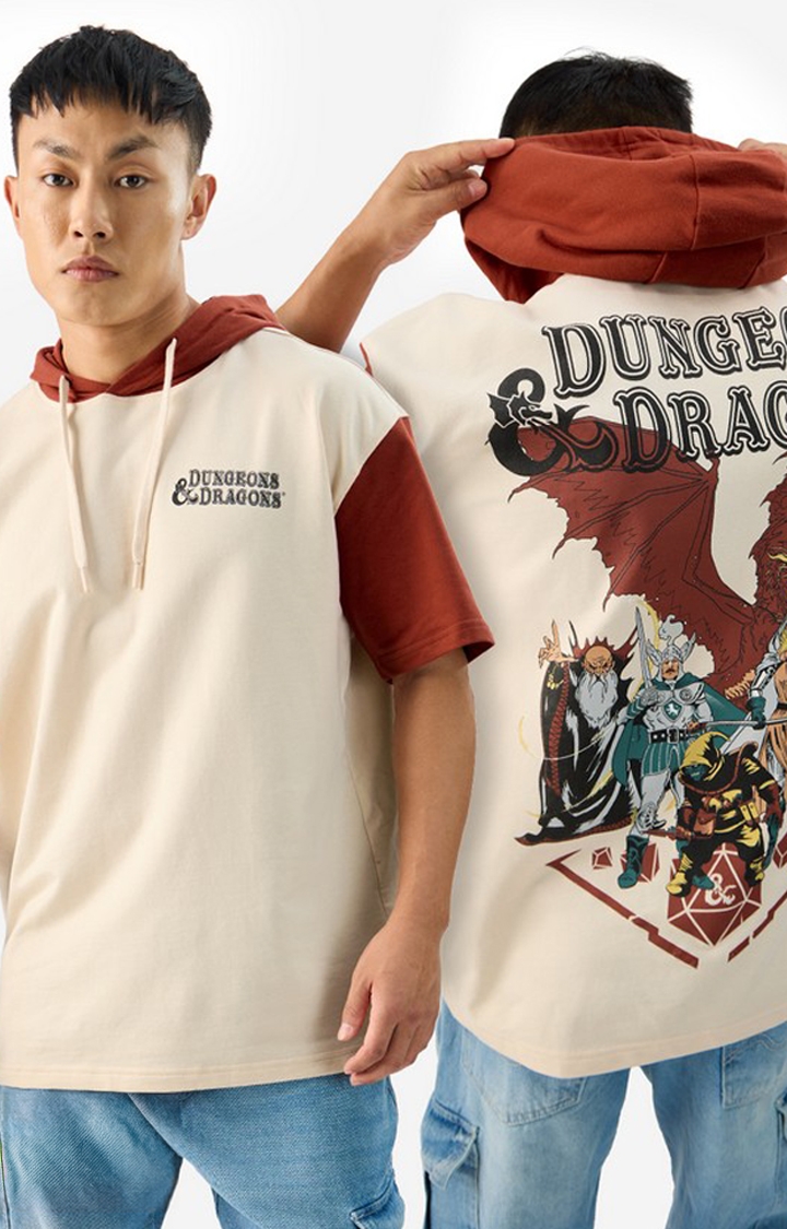 The Souled Store | Men's Dungeons & Dragons Vintage Hooded T-Shirts