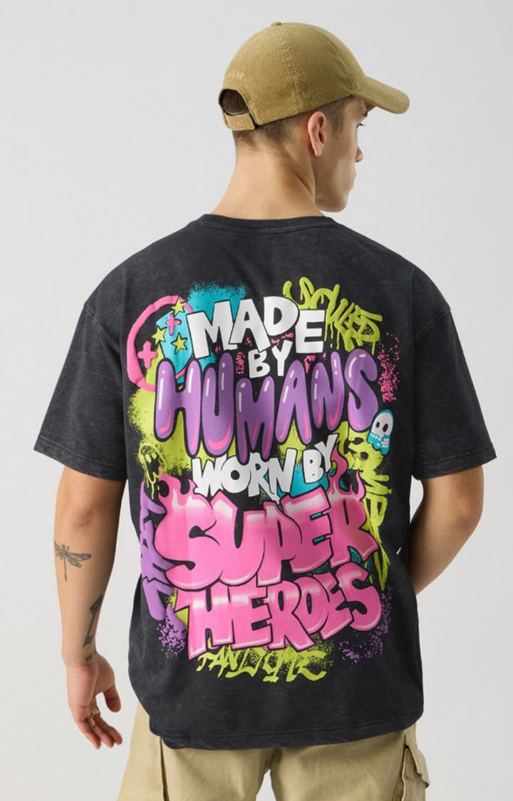 The Souled Store | Men's Made By Humans Oversized T-Shirts