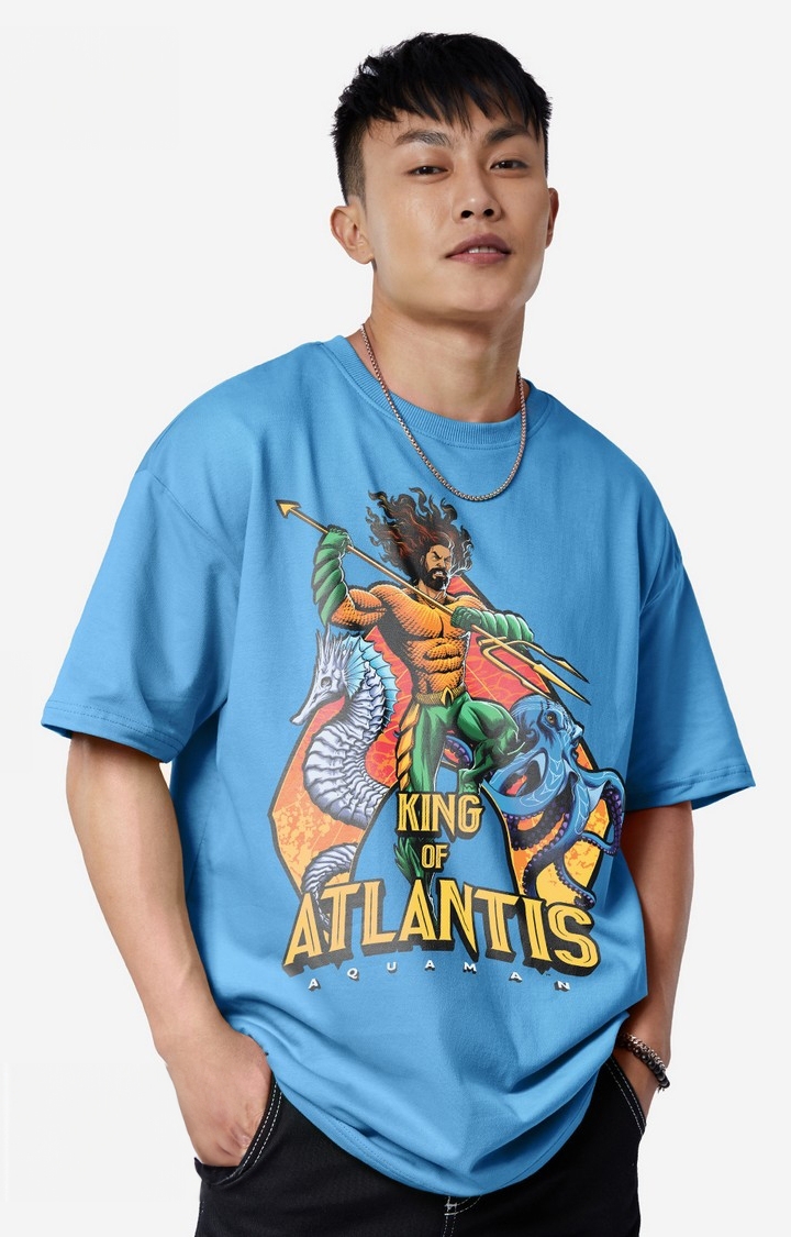 Men's Aquaman: King Of Atlantis Oversized T-Shirt