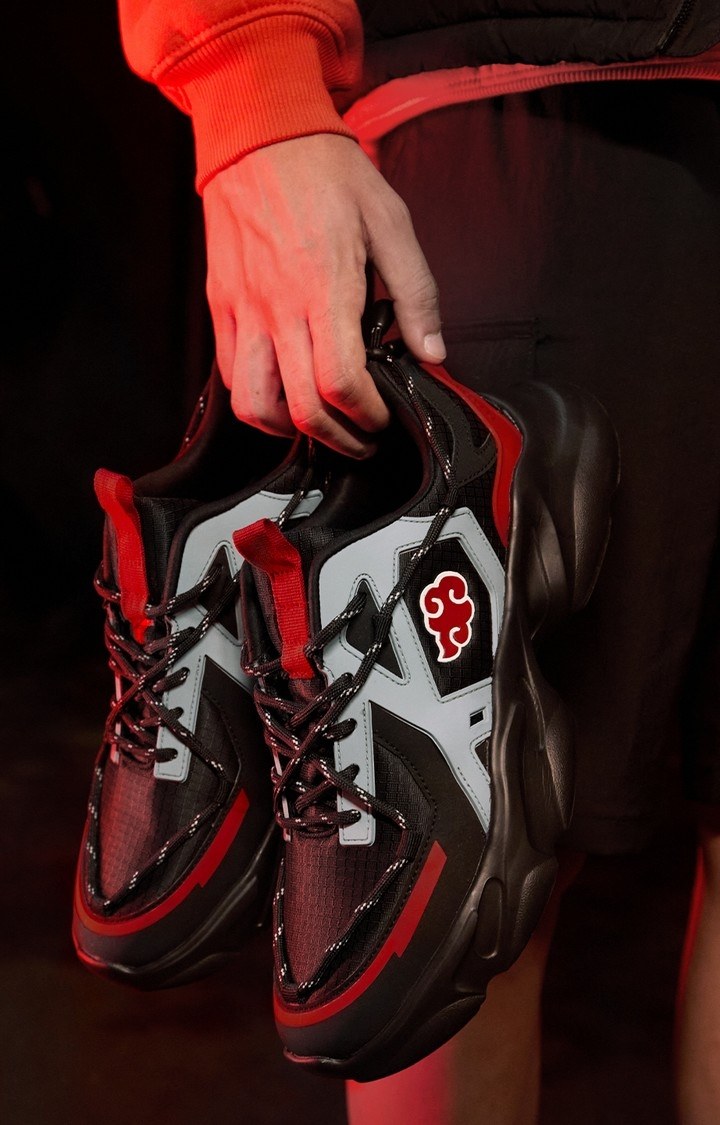 The Soulted Store Official Naruto: Akatsuki Men Low Top Sneakers