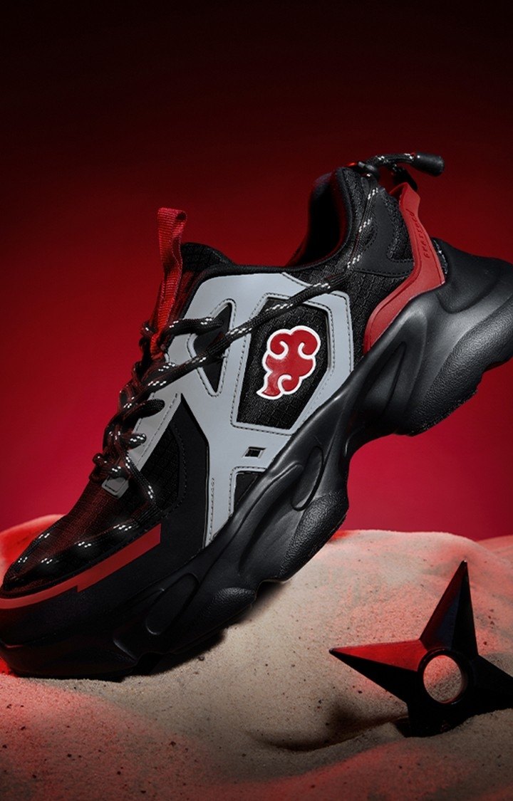 The Soulted Store Official Naruto: Akatsuki Men Low Top Sneakers