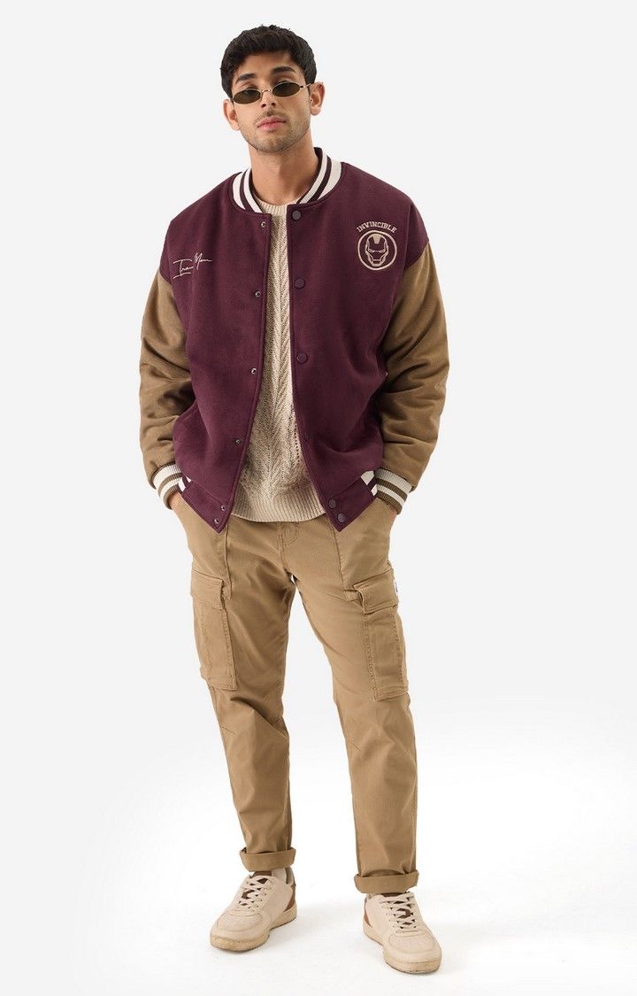 Men's Iron Man: Invincible Varsity Jackets