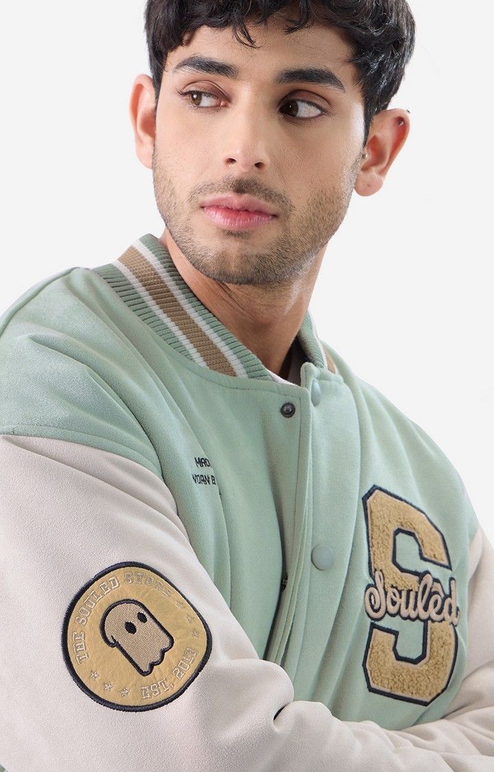 Men's TSS Originals: Light Green Varsity Jackets