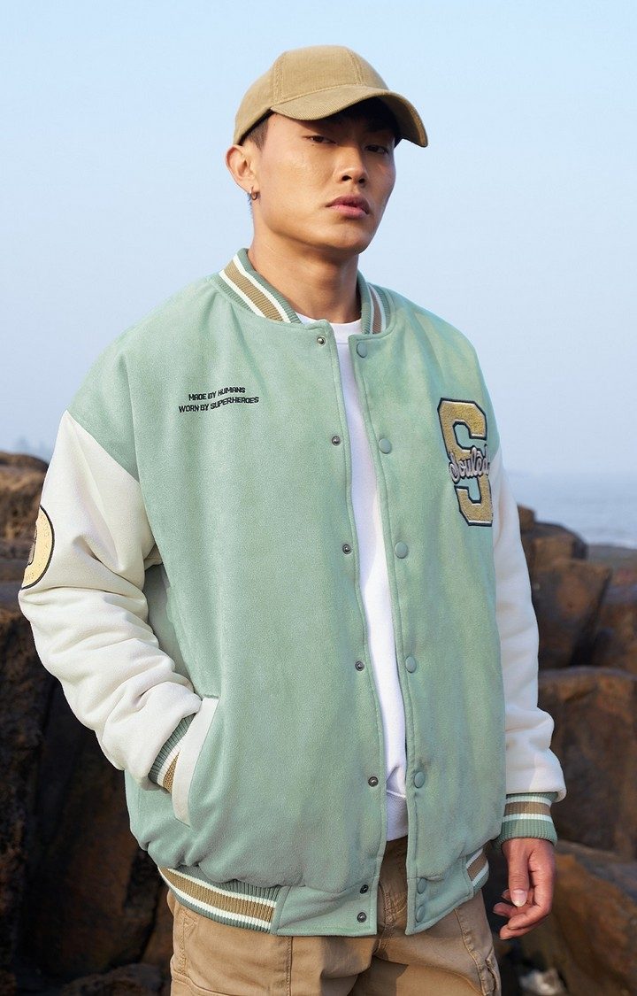 Men's TSS Originals: Light Green Varsity Jackets