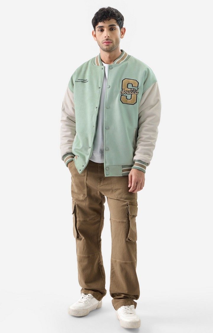Men's TSS Originals: Light Green Varsity Jackets