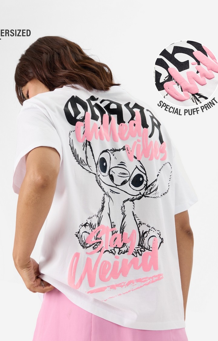 The Souled Store | Women's Lilo & Stitch: Ohana Women's Oversized T-Shirt
