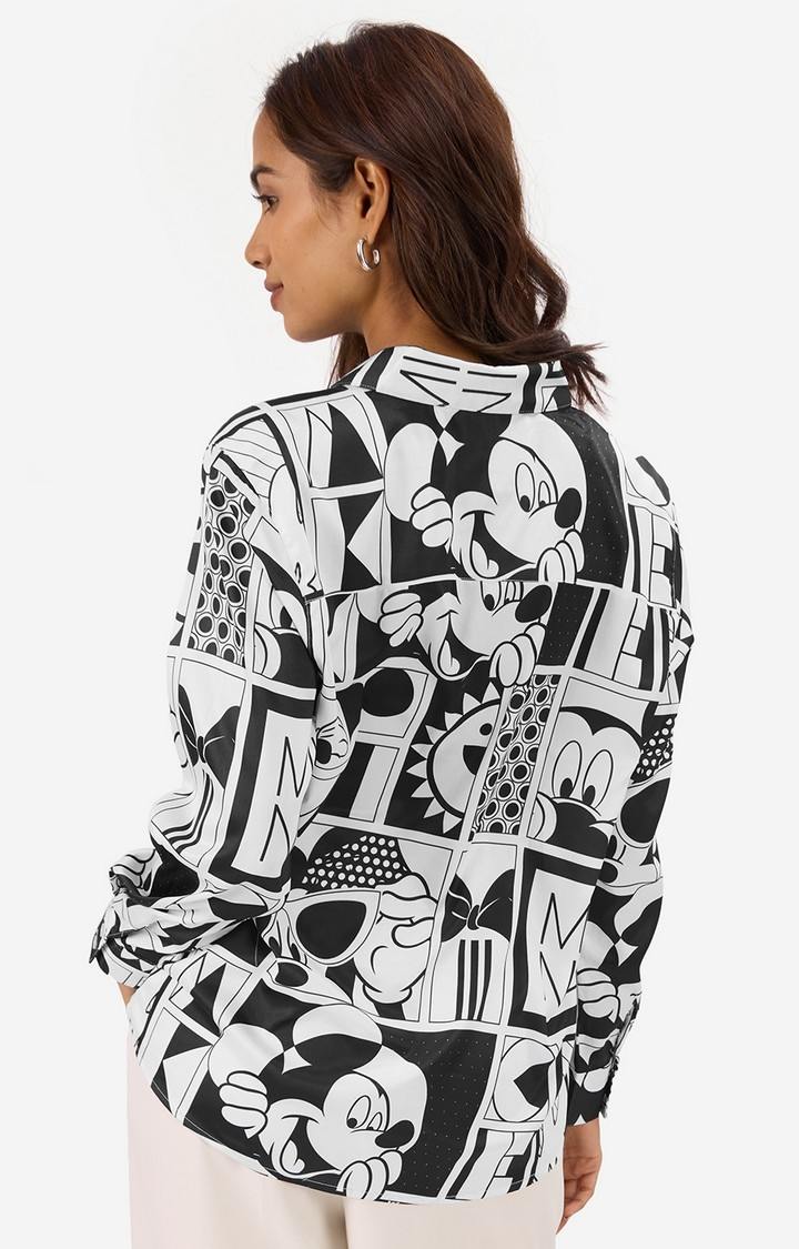 Women's Satin Shirt: Mickey Mouse Women's Shirts