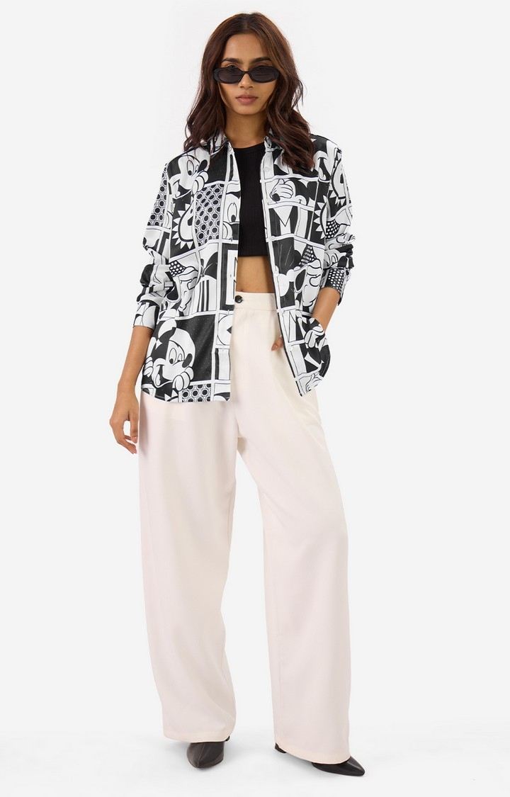 Women's Satin Shirt: Mickey Mouse Women's Shirts