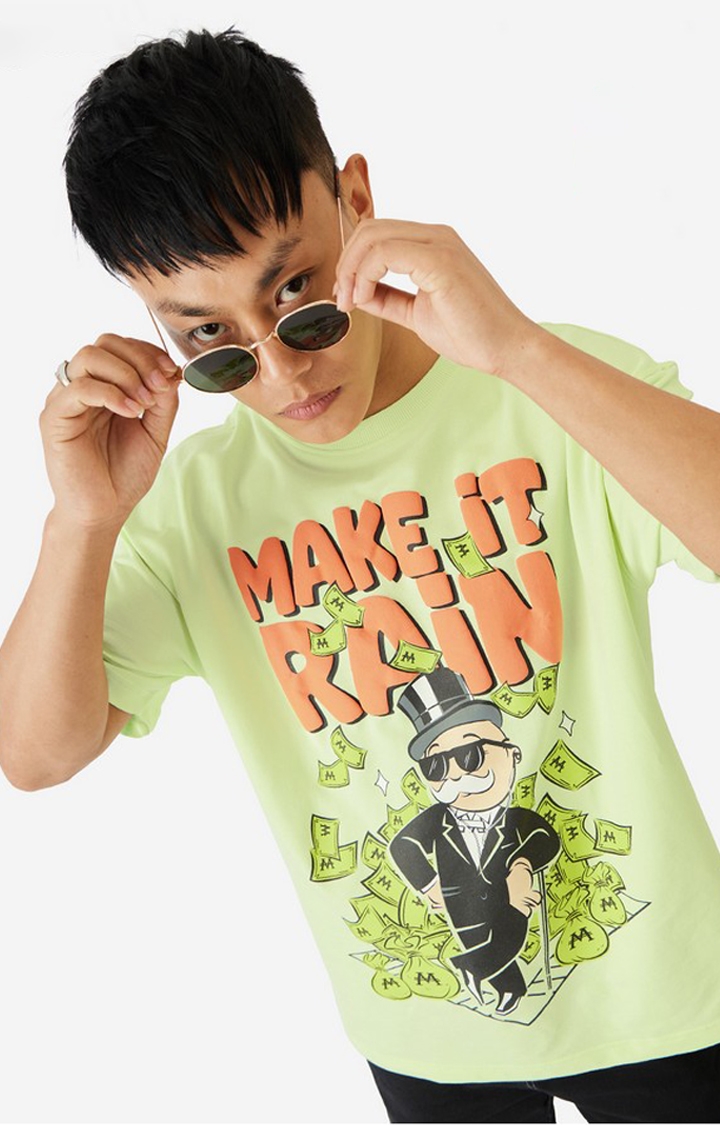 Men's Monopoly Make It Rain Oversized T-Shirts