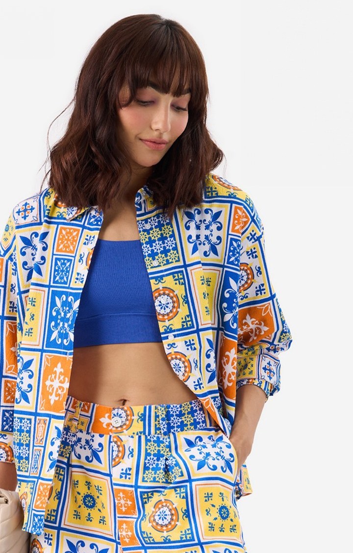 Women's  Mandala Oversized Shirt