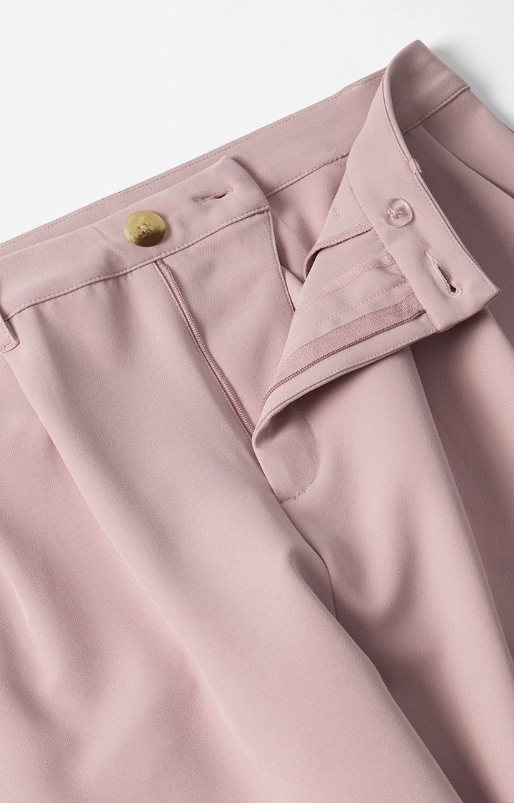 Women's Solids Dusky Rose Pants