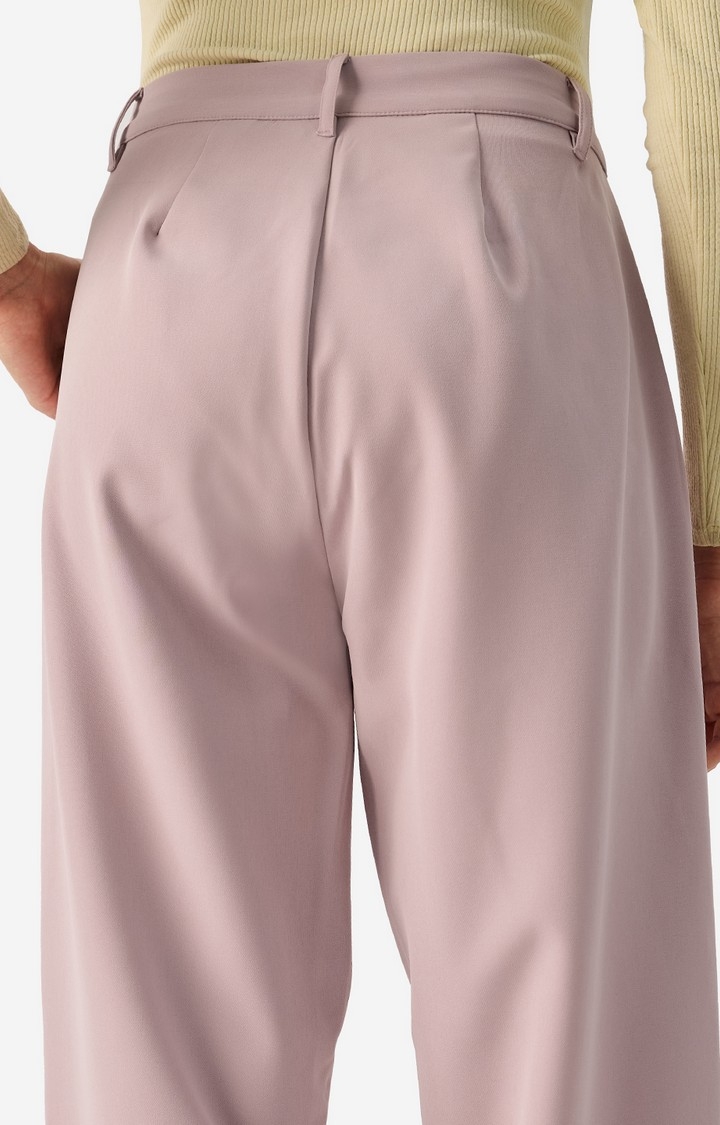 Women's Solids Dusky Rose Pants