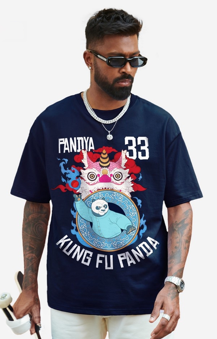 Men's Kung Fu Panda Pandya 33 Oversized T-Shirts