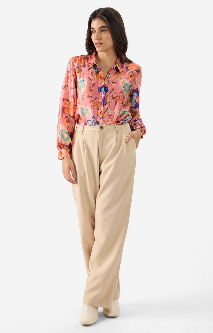 Women's  Original Floral Ink Oversized Shirt