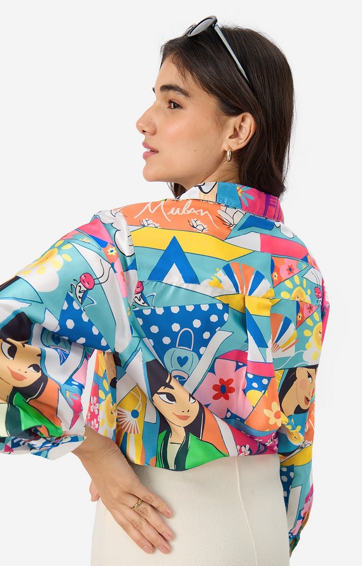 Women's Satin Shirt: Disney Mulan Women's Shirts