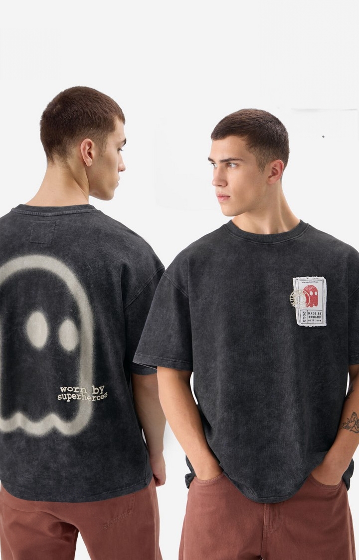 The Souled Store | Men's TSS Originals: Patchy Mr. Soul Oversized T-Shirt