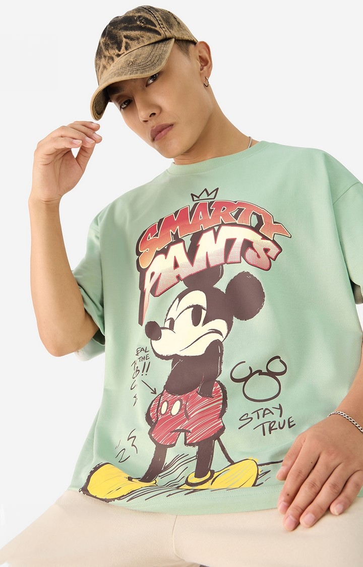 The Souled Store | Men's Mickey Mouse: Smarty Pants Oversized T-Shirt