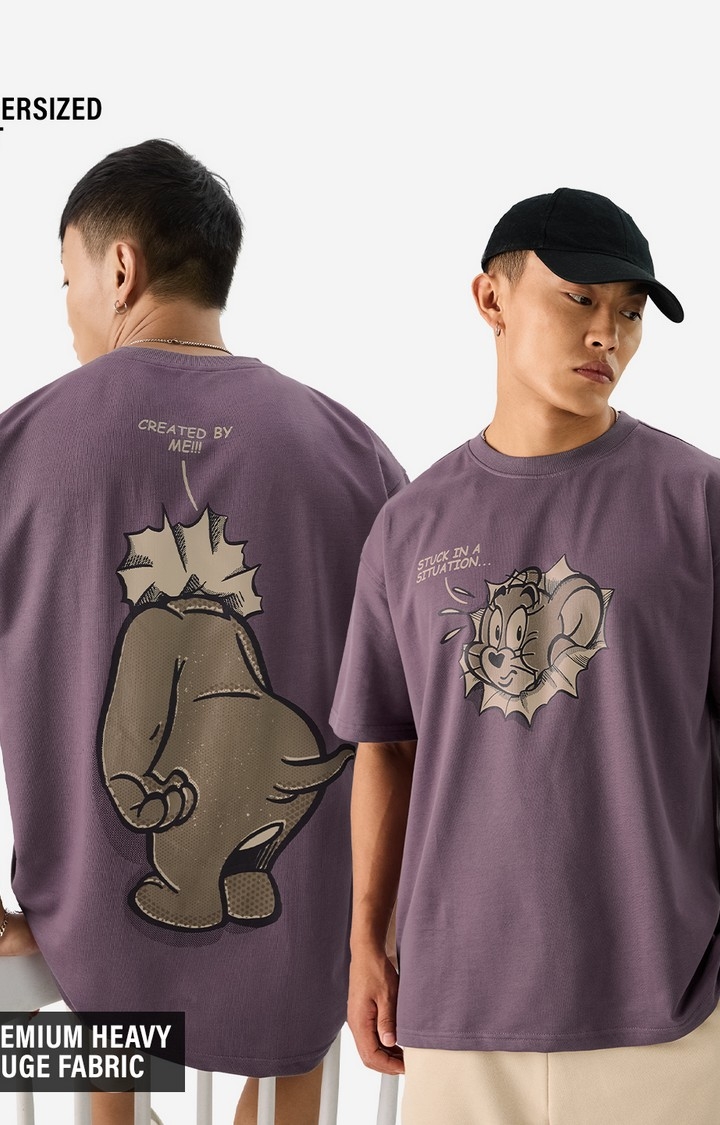 The Souled Store | Men's Tom & Jerry: Sticky Situation Oversized T-Shirt
