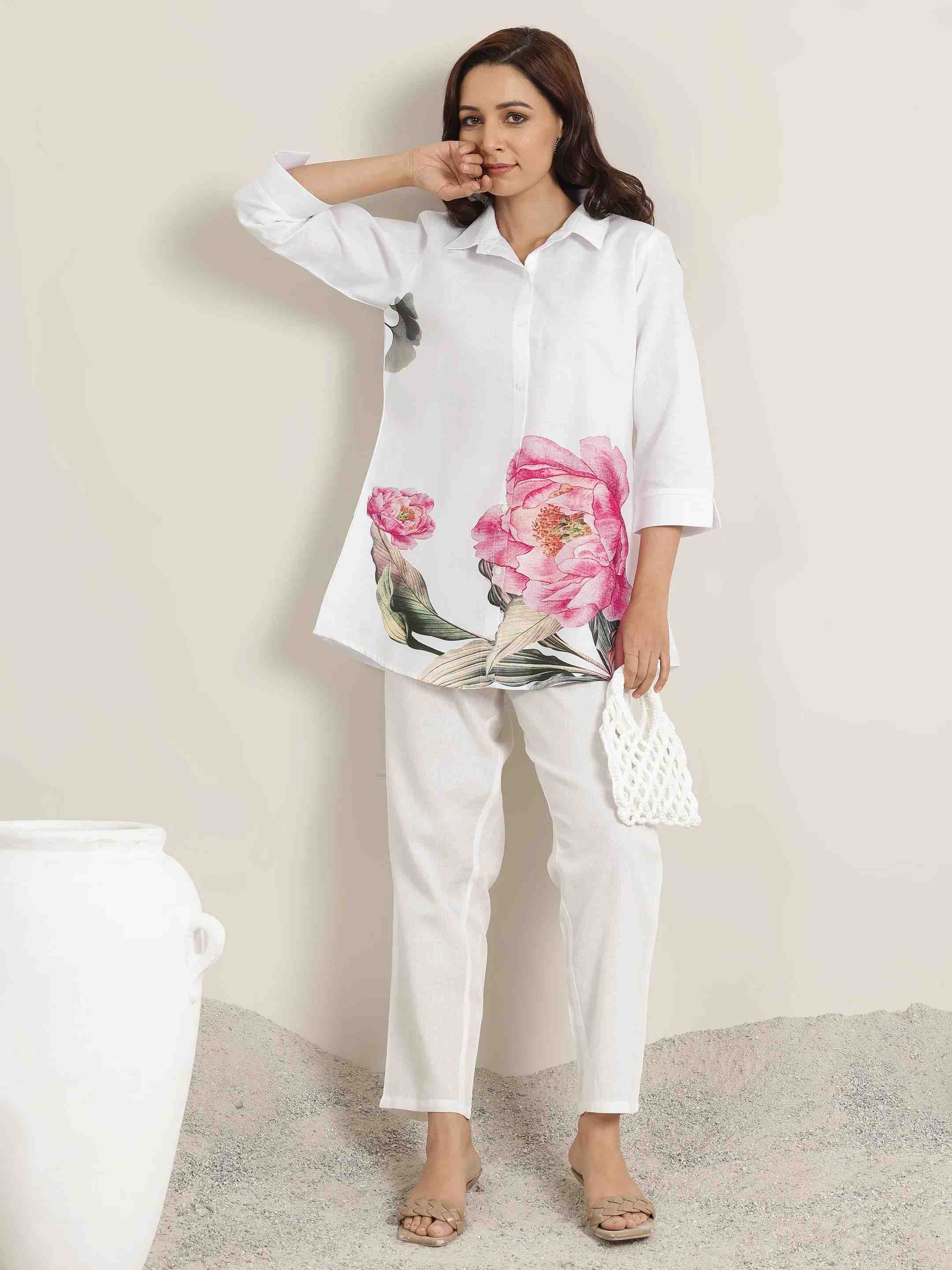 Libas Ladies Western Kurti 1Pcs 98013O White