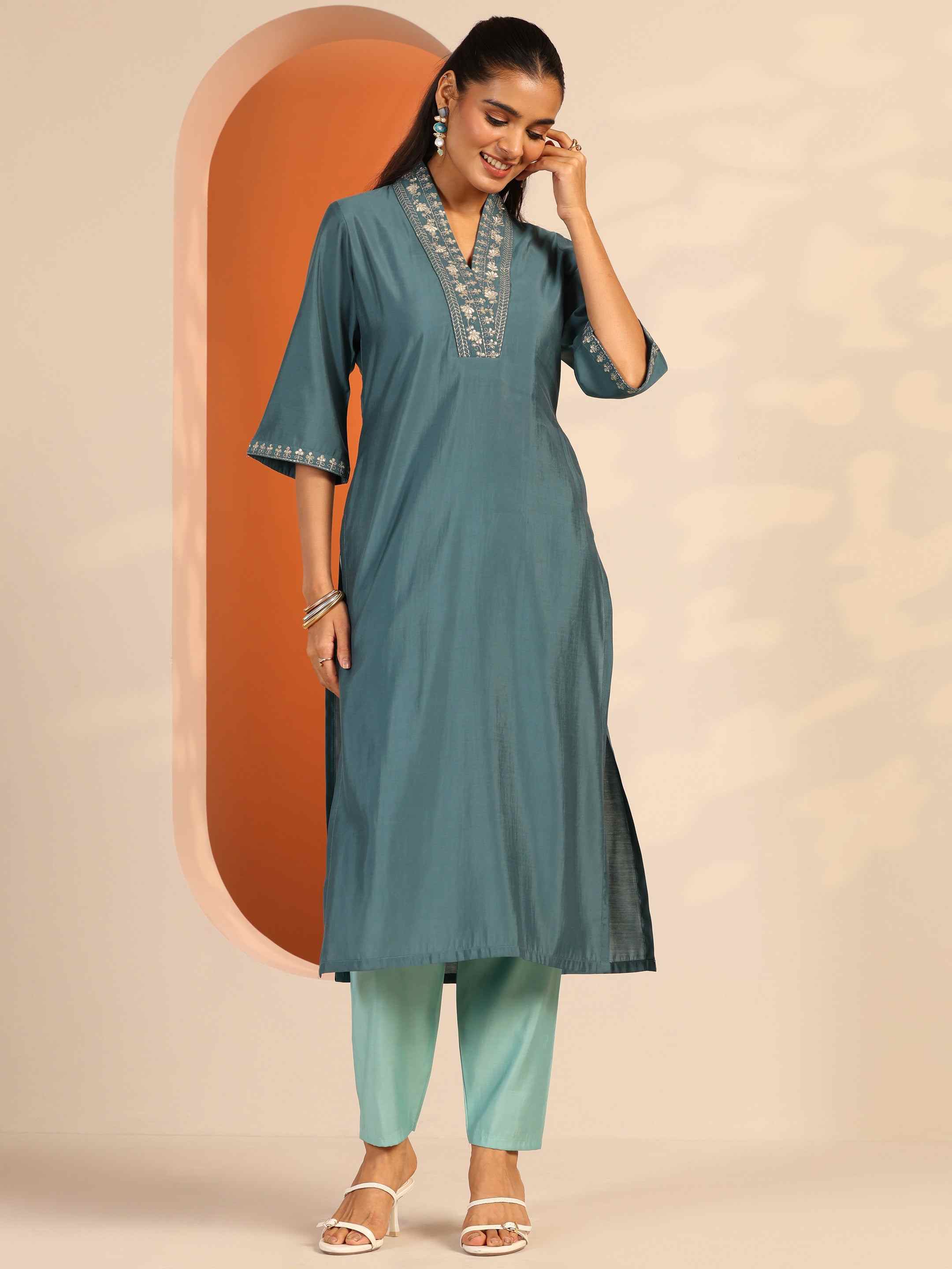 Libas Ladies Western Kurti 1Pcs 29809 Blue